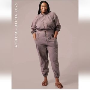 Athleta Alicia Keys Utility Jumpsuit/ Romper Size 20